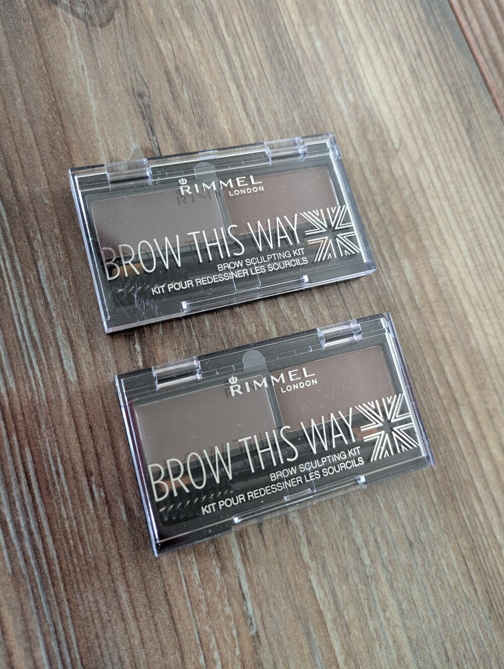Rimmel London Brow This Way Sculpting Kit 002 Medium Brown Lot Of 2